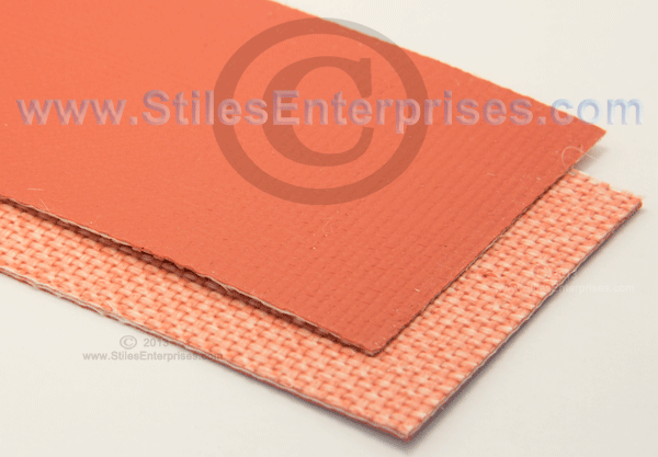 Red Silicone Glass Fabric